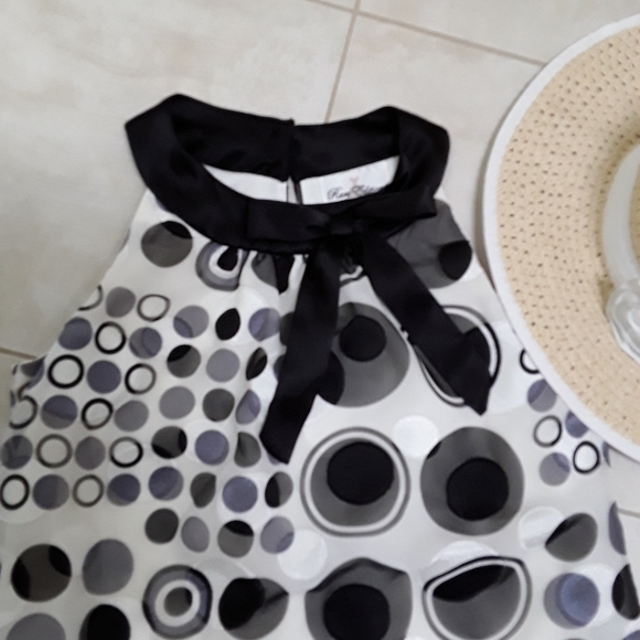 Rare Editions Black & White Dress (little girl) - Picture 7 of 10